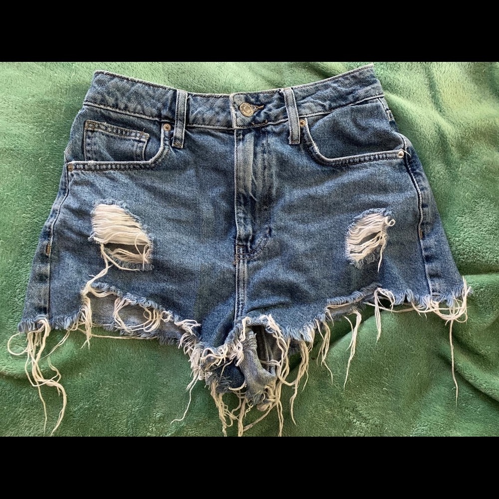 Denim shorts sold together or separately